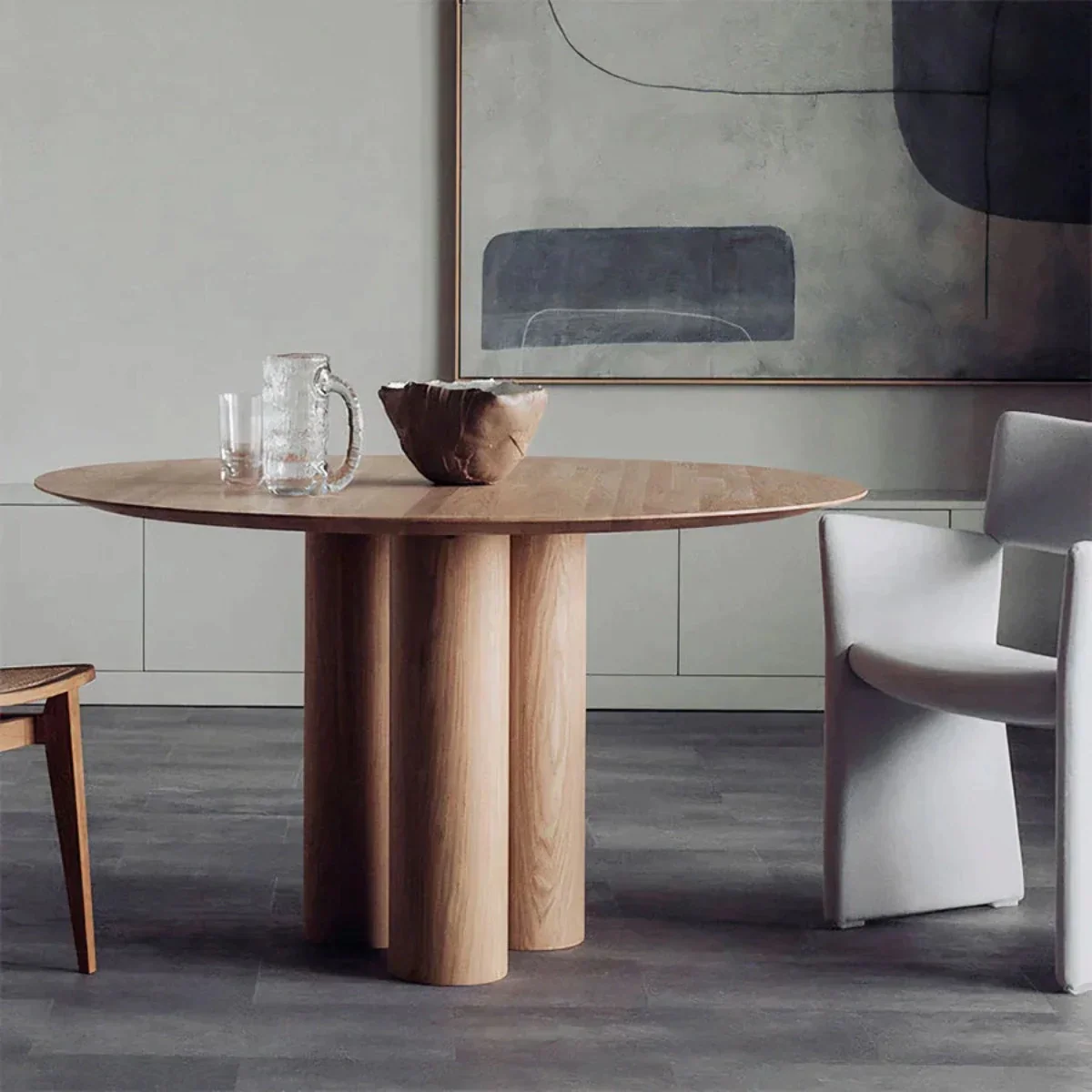 Modern Scandinavian Round Dining Table